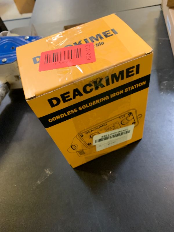 Photo 1 of Deackimei Cordless Soldering Iron Station for Dewalt 20V Max Battery, Temperature Adjustable, Auto Sleep & Low Voltage Protection, °C/ºF Conversion, OLED Digital Display, Lead-Free Solder (Tool Only)