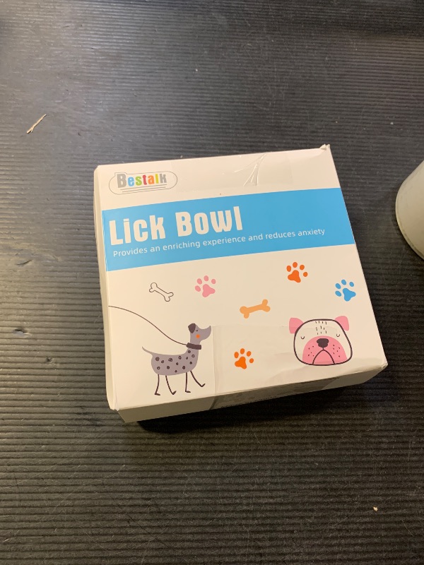 Photo 1 of Dog Lick Bowl, Bestalk Anxiety Relief Lick Mat for Dogs, Non-Slip Freeze Licking Bowl Enrichment Puzzle Feeder for Distraction, BPA Free Silicone, Dishwasher Safe (Green,S)