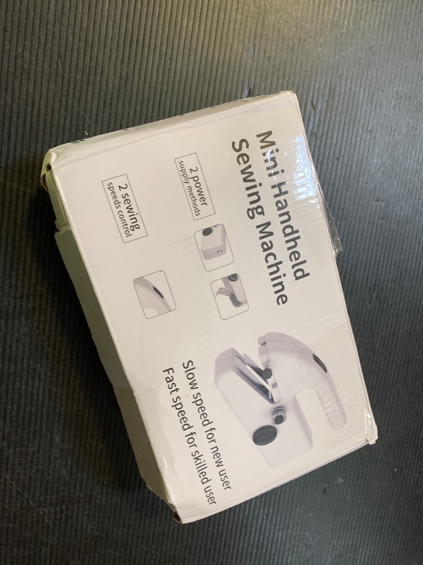 Photo 1 of Xamanabu Handheld Sewing Machine for Beginners, Portable Mini Sewing Machine with Two Speed Modes, Easy to Operate and Fast Stitch Suitable for Clothes, Fabrics and Quick Home Repairs