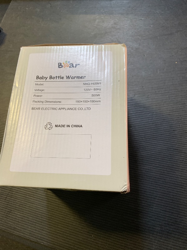 Photo 1 of Bear Baby Bottle Warmer, Milk Warmer Breastmilk Bag Formula Fast Warming for New Born Baby Bottles, with Time Temp Control Automatic Shut Off at Home Use