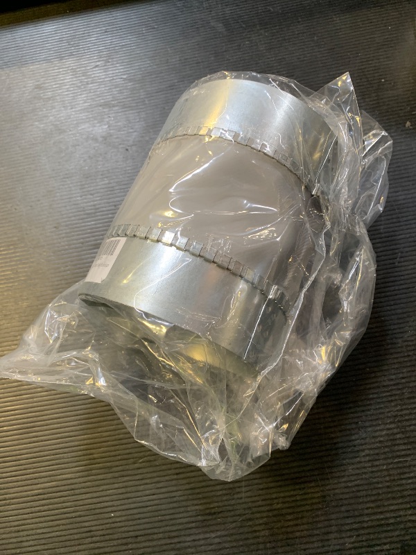 Photo 1 of Repa Market 5" Inch Round Female Fit Noise Control Duct Connector with Flexible Soft Plastic Center – Coupler for HVAC Ducting, Dryer Vent Connector, Ventilation System – Galvanized Steel Extension