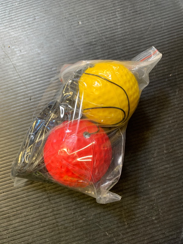 Photo 1 of Boxing Reflex Ball, with Headgear and Reflective Elastic line, for strengthening The Body and Exercising Reaction Ability, Suitable for Teenagers - (red/Yellow)