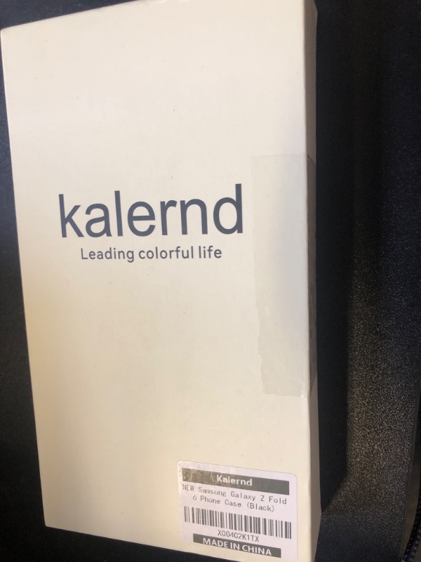Photo 1 of Kalernd for Samsung Galaxy Z Fold 6 Phone Case [Luxury Premier Genuine Leather] [Full Body Hinge Protection] [Built-in Screen Protector] [Kickstand Slim Protective Cover] for Galaxy Z Fold6 (Black)