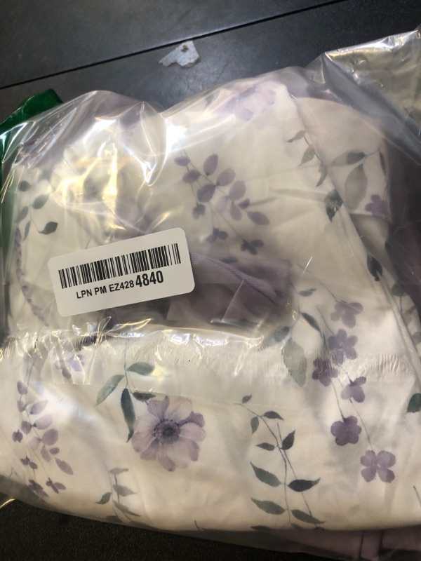 Photo 1 of YUEMION Toddler Boy Clothes Suit Wedding Outfit Boys Dress Short Sleeve Shirt+Bowtie+Suspender Pants, Kids Gentleman Formal Set (Purple Flowers, 7-8 Years)