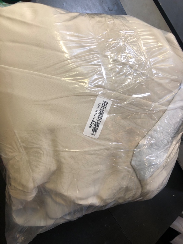 Photo 1 of KGORGE 4-in-1 Soundproof Anti Dust 100% Blackout Curtains with Melt-Blown Layer Thermal Insulating Window Treatment Drapes for Living Room Bedroom Kis Nursery, W 52 x L 84, Cream Beige, 2 Panels