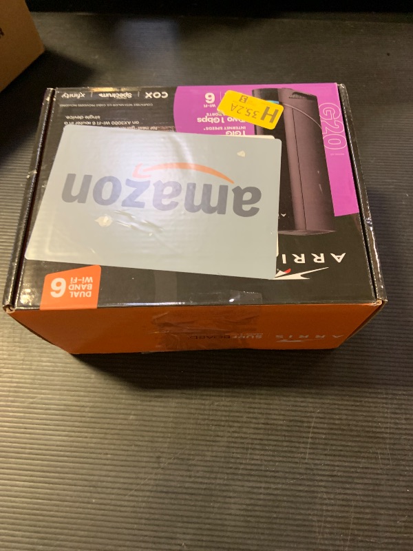 Photo 1 of ARRIS (G20) - Cable Modem Router Combo - Fast DOCSIS 3.1 Multi-Gigabit WiFi 6 (AX3000), Approved for Comcast Xfinity, Cox, Spectrum & More, 1.0 Gbps Max Speeds, Next-Generation Upload Optimized