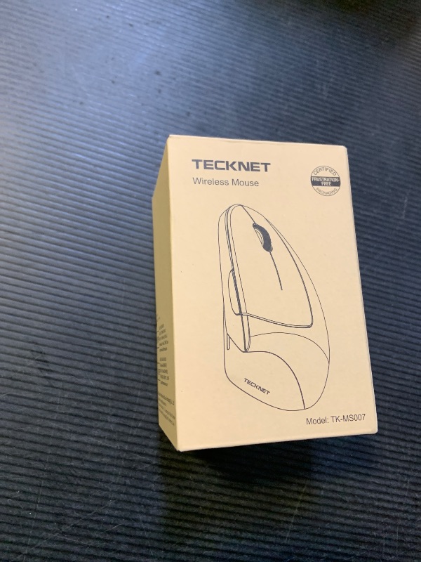 Photo 1 of TECKNET Ergonomic Mouse, Wireless Bluetooth Vertical Mouse, 4800 DPI Optical Tracking, 6 Adjustable DPI, Quiet Clicks, 2.4GHz with USB A Receiver, 12 Months Battery, 6 Buttons, Wide Compatibility