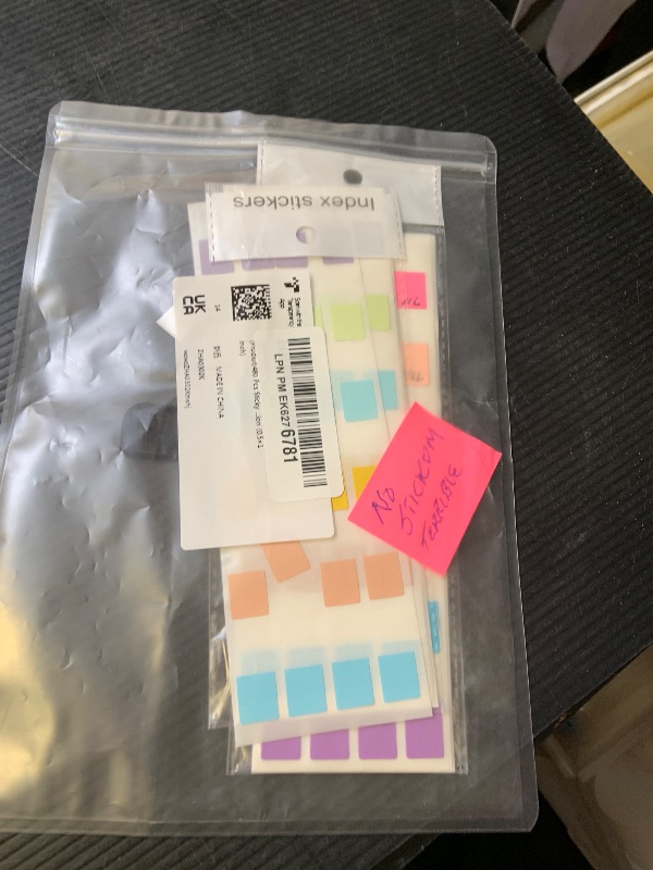 Photo 1 of 480 Pcs Sticky Index Tabs, Colored Book Sticky Tabs for Notebooks, Repositionable Page Tabs for Notebooks File Classification (0.5×1inch)