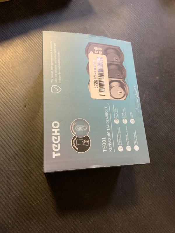 Photo 1 of TEEHO TE001 Keyless Entry Door Lock with Keypad - Smart Deadbolt Lock for Front Door with 2 Keys - Auto Lock - Easy Installation - Matte Black