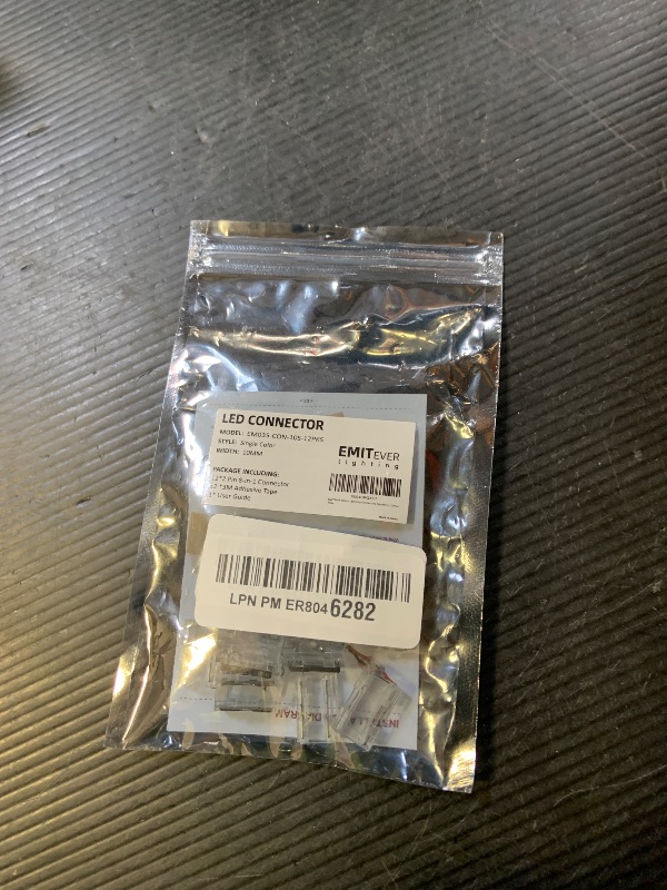 Photo 1 of ?EMITEVER 8-in-1 LED Strip Connectors 12pcs, 2 Pin 10mm COB Tape Lights Terminal Connectors 8 Types Solderless Transparent Connection for? 5V 12V 24V?Straight, Corner, Strip to Strip, Strip to Wire?