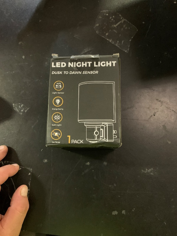 Photo 1 of L LOHAS LED Bright Night Lights Plug into Wall, Plug in Night Light Dimmable, Daylight White, Decorative Nightlights Plug in Wall, Light Sensor, Linen Fabric Nightlight for Hallway Kitchen, 1 Pack