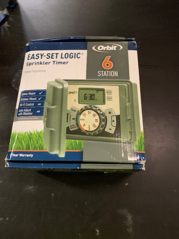 Photo 1 of PARTS ONLY --------------------------Orbit 57896 6-Station Outdoor Swing Panel Sprinkler System Timer