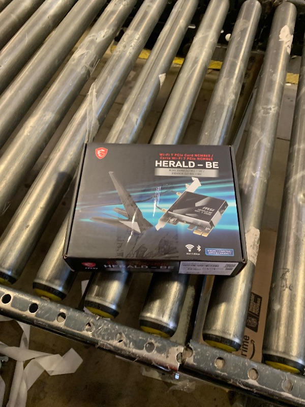 Photo 1 of MSI Herald-BE WI-FI 7 MAX (Wi-Fi 7, 802.11BE, Bluetooth 5.4, PCIe, Multi-Link Operation Technology, External Antenna)