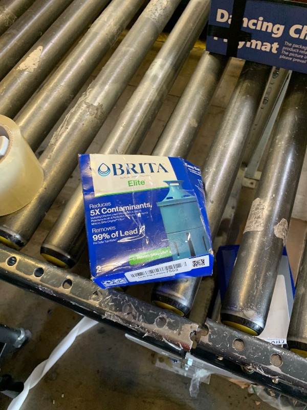 Photo 1 of Brita Filter Replacements for Water Pitchers and Dispensers, Elite, NSF Certified to Remove 99% of Lead, 2 Count, Blue