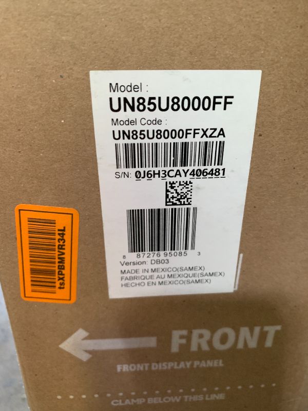 Photo 1 of Samsung 85-Inch Class Crystal UHD U8000F 4K Smart TV (2025 Model) Endless Free Content, Crystal Processor 4K, MetalStream Design, Knox Security, Alexa Built-in