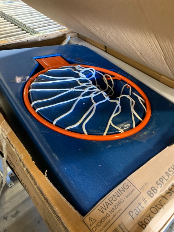 Photo 1 of GoSports Splash Hoop Elite Pool Hoop Basketball Game with Water Weighted Base, Adjustable Height, Regulation Steel Rim and 2 Pool Basketballs
