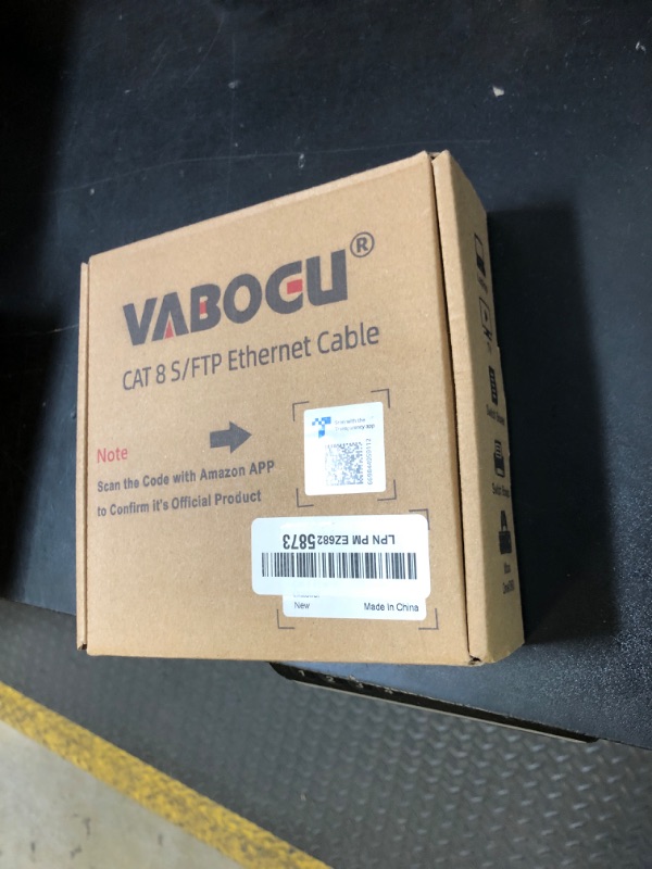 Photo 1 of Vabogu Cat 8 Ethernet Cable, 35ft Heavy Duty High Speed Internet Network Cable, Professional LAN Cable, 26AWG, 2000Mhz 40Gbps with Gold Plated RJ45 Connector, Shielded in Wall, Indoor&Outdoor