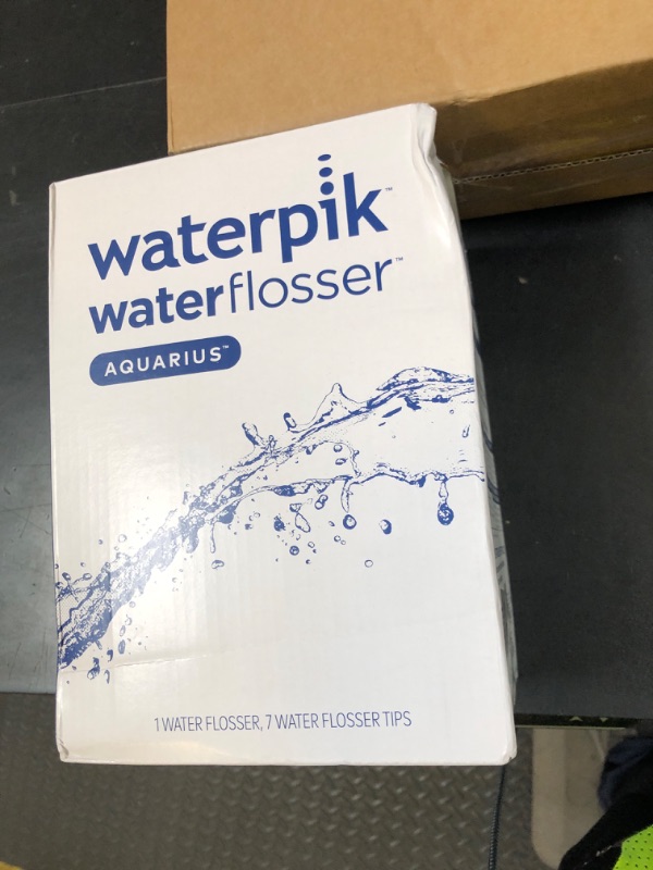 Photo 1 of Waterpik Aquarius Water Flosser For Teeth Cleaning, Gums, Braces, Dental Care, Electric Power With 10 Settings, 7 Tips For Multiple Users And Needs, ADA Accepted, White WP-660, Packaging May Vary