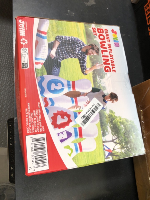 Photo 1 of JOYIN Giant Inflatable Bowling Set for Kids and Adults, Christmas Birthday Party Games, Kids Education Motor Skills Toys