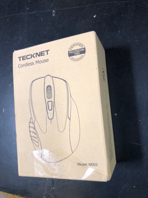Photo 1 of TECKNET Wireless Mouse, 2.4G Ergonomic Optical Mouse, Computer Mouse for Laptop, PC, Computer, Chromebook, Notebook, 6 Buttons, 24 Months Battery Life, 4000 DPI, 6 Adjustment Levels