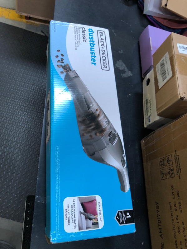 Photo 1 of BLACK+DECKER dustbuster Handheld Vacuum, 8V Cordless, Hand Vacuum for Quick Cleanup with Crevice Tool and Washable Filter (HNVC220BCZ01)