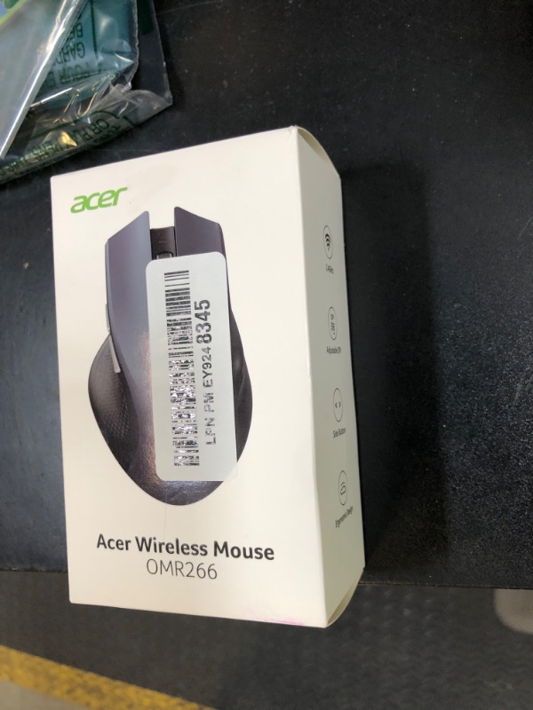 Photo 1 of acer Wireless Mouse for Laptop, 2.4GHz Computer Mouse 3 Adjustable DPI Office Cordless USB Mice with USBA Receiver, 6 Buttons, 1600 DPI, Medium to Large Sized Hands Compatible with PC, Laptop, Desktop