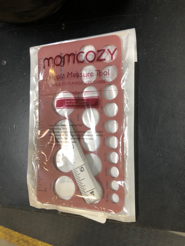 Photo 1 of Momcozy Nipple Ruler for Flange Sizing, Soft & Flexible Silicone Measurement Tool for Breast Pump Sizing, Compatible with Momcozy, Medela, Spectra, Lansinoh, Easy to Use for Comfortable Pumping