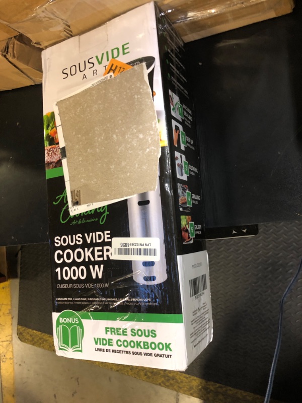 Photo 1 of SOUSVIDE ART Sous Vide Cooker Kit - 1000W Immersion Circulator - 15 Vacuum Bags, Pump, Digital Timer and Temperature Control; Complete Sous Vide Machine Cooking Kit for Home Chefs and Beginners