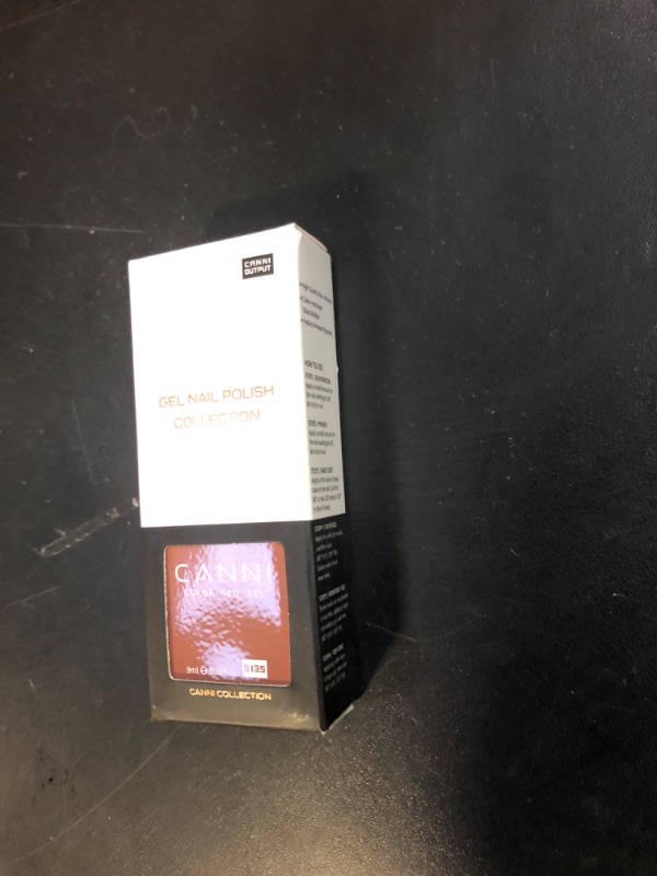 Photo 1 of CANNI Brown Gel Nail Polish, 1Pcs Fall Winter Gel Polish Chocolate Brown Color High Gloss Soak Off U V French Nail Manicure Salon DIY