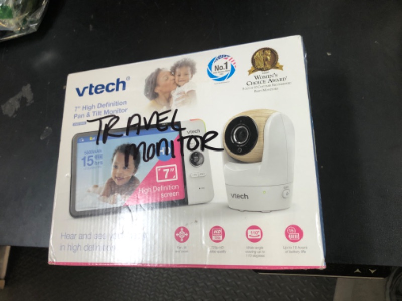 Photo 1 of VTech VM919HD (Upgraded) Video Monitor with 7'' 720p Screen,360 Panoramic Viewing, 110 Wide-Angle View,Night Vision, Up to 1000ft Range, Secured Transmission No WiFi