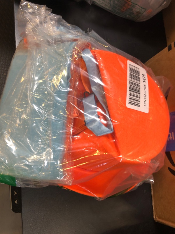 Photo 1 of Xaatren 8 Pcs Women Orange and Blue Top Hat Costume Include 2 Pcs 5.12 Inch Tall Hat with 2 Pcs Bow Tie with 2 Pcs Long Glove with 2 Pcs Over the Knee Stockings Halloween Costume Set for Cosplay