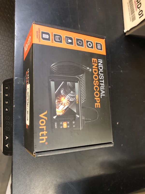 Photo 1 of Vorth Endoscope Camera with Light, 4.3" IPS Screen 1080P Borescope Tools with 8 LED Lights, 16.5 FT Semi-Rigid Cable Snake Camera, IP67 Waterproof Sewer Inspection Borescopes Gadgets - Single Lens