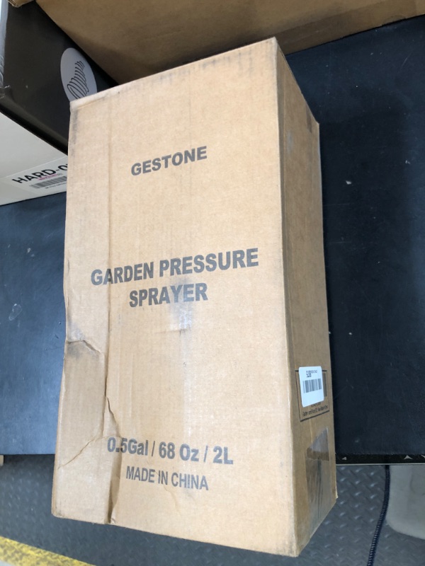Photo 1 of GESTONE Garden Hand Pump Sprayer 1/2 Gallon Pump,68 Oz Handheld Pressure Sprayer with Safety Valve,Adjustable Nozzle,360° Extended Spray Rod,Ideal for Plants Watering,Fertilizing,Cleaning (68ounce,2L)