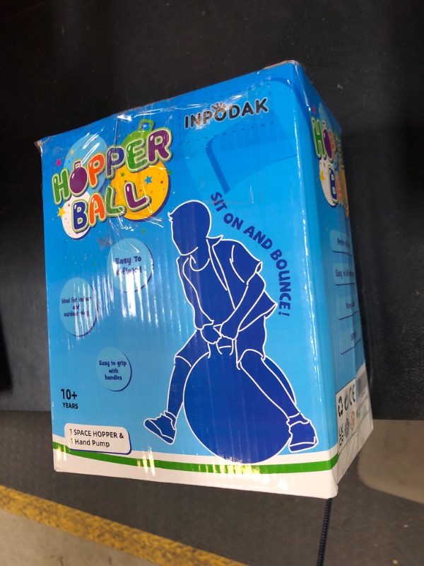 Photo 1 of INPODAK Hopper Ball 22 Inch Bouncy Ball with Handle for Kids, Hippity Hop Jumping Bounce Hopping Toy for Boys Girls Ages 7-12 with Pump and Gift Box Great Gift for Birthday Holiday