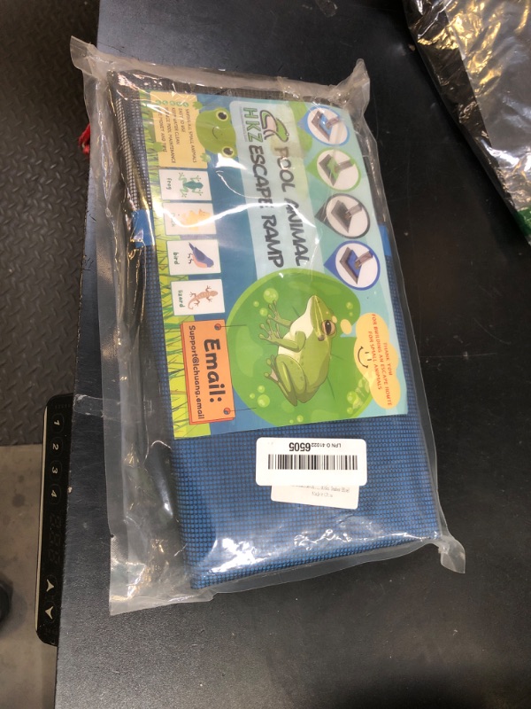 Photo 1 of HKZ Pool Critter Animal Escape Ramp - 2Pack Critter Frog Saver Log for Swimming Pool with Reflective Strips, Wildlife Frog Pool Saver Floating Escape Device for Small Critters Squirrel Lizards (Blue)