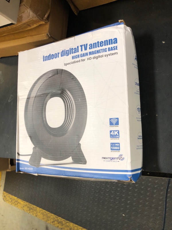 Photo 1 of 2025 TV Antenna Indoor for Local Channels, Antenna for Smart TV 360° Reception,Digital Antenna for Long Range Reception and All Smart/Old TVs, Supports 4K 1080P HD VHF UHF
