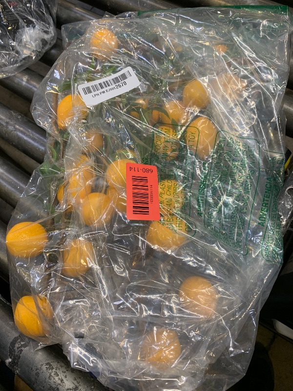Photo 1 of Giegxin 15 Pcs Artificial Lemon Decor 19 Inch Fake Lemons Branch Decoration Vivid Yellow Lime Branches 5 Head Faux Lime with Stem Decorations for Kitchen Table Vase Home Farmhouse Party
