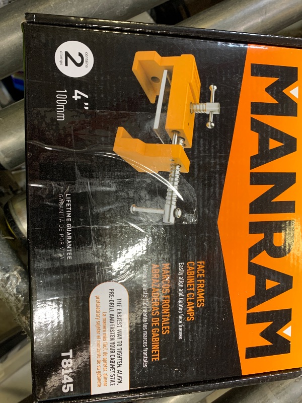 Photo 1 of Cabinet Clamps 2 Pack - Protective Case Included - Claw for Cabinets, Face Frame