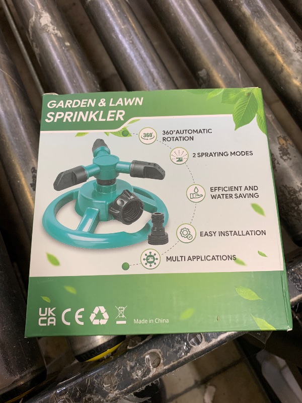 Photo 1 of Sprinklers for Yard, Water Sprinkler for Lawn, 360 Degree Rotating Lawn Sprinkler for Yard Large Area, Sprinklers for Kids, Pets Playing