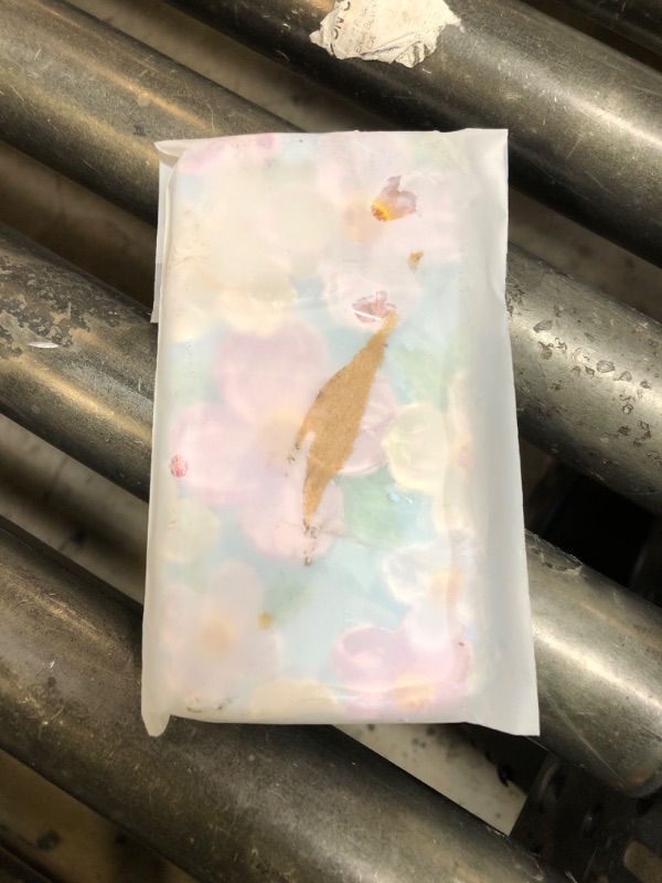 Photo 1 of Jusy Case for iPhone 14 Pro, Colorful Retro Oil Painting Printed Flower Laser Blue Glossy Pattern Cute Curly Wave Phone Case Soft TPU Cover for Girly Women -Green