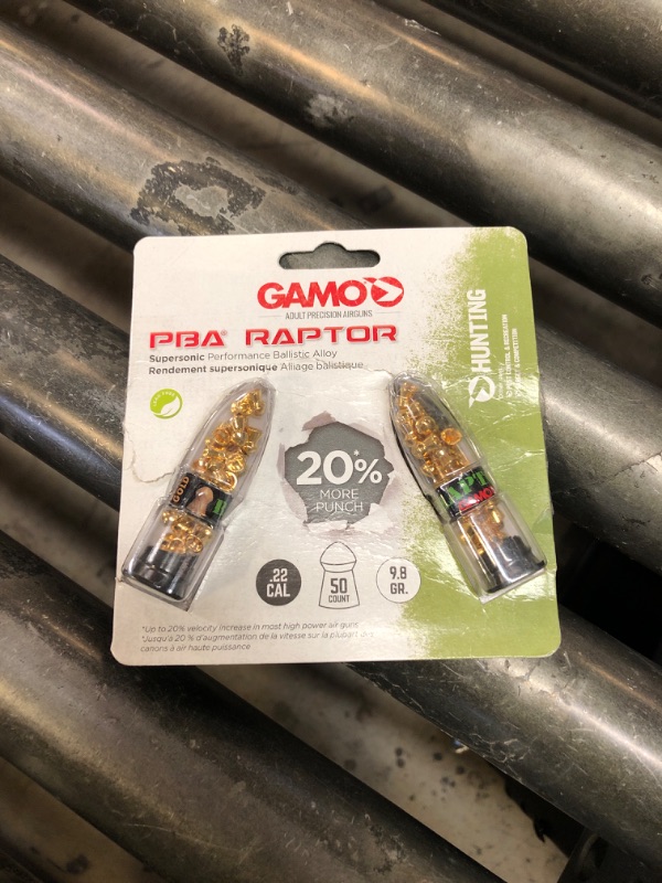 Photo 1 of Gamo Raptor .22 Cal, 9.9 Grains, PBA, 50ct