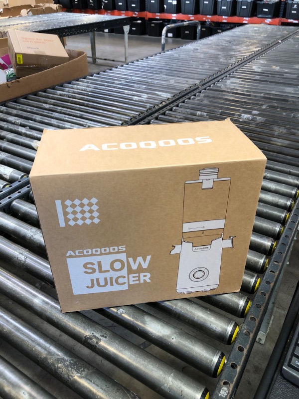 Photo 1 of ACOQOOS Juicer Machines, 5.3" Wide Chute for Whole Fruit and Vegetable,1.8L Auto-Feed Time-Saver, Slow Masticating High Yield, Easy to Clean Cold Press Juicer with 2 Cups