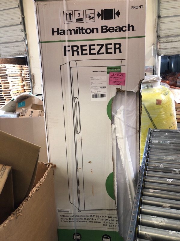 Photo 1 of Hamilton Beach HBFRF1100, 11 cu ft, Upright Freezer, White