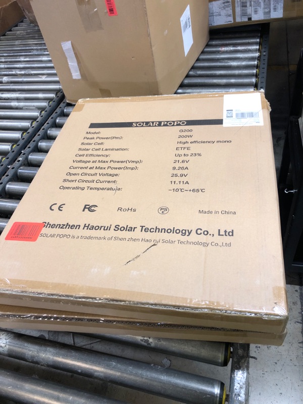 Photo 1 of SOLAR POPO 200W Portable Solar Panel with US High Efficiency Solar Cells?Foldable Solar Panel Charger with 2 Output Idear for Outdoor Camping RV Trips Power Station Generator