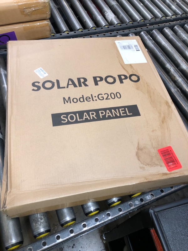 Photo 1 of SOLAR POPO 200W Portable Solar Panel with US High Efficiency Solar Cells?Foldable Solar Panel Charger with 2 Output Idear for Outdoor Camping RV Trips Power Station Generator