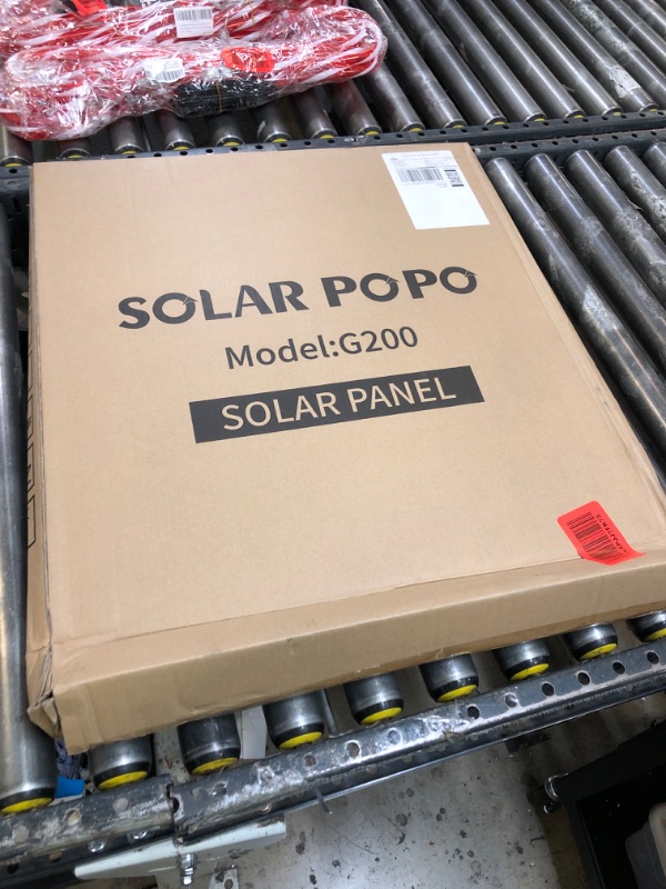 Photo 1 of SOLAR POPO 200W Portable Solar Panel with US High Efficiency Solar Cells?Foldable Solar Panel Charger with 2 Output Idear for Outdoor Camping RV Trips Power Station Generator
