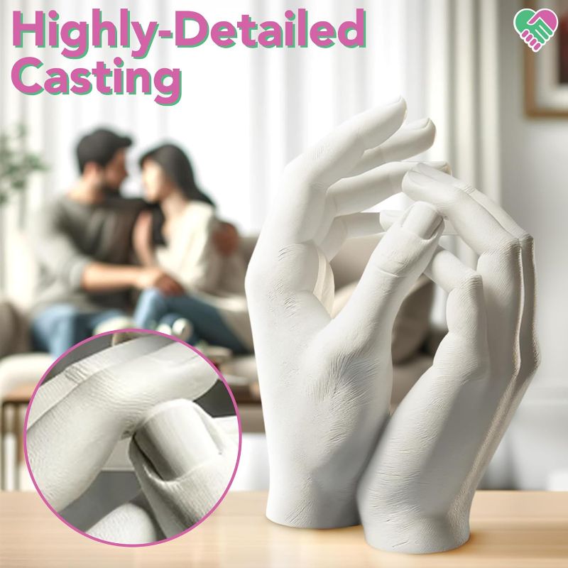 Photo 1 of Hand Casting Kit – The Original Hand Mold Kit for Couples – Birthday Gifts, Bridal Shower, Wedding, Engagement Gifts for Her Him Anniversary for Men Women Wife Husband Boyfriend Girlfriend