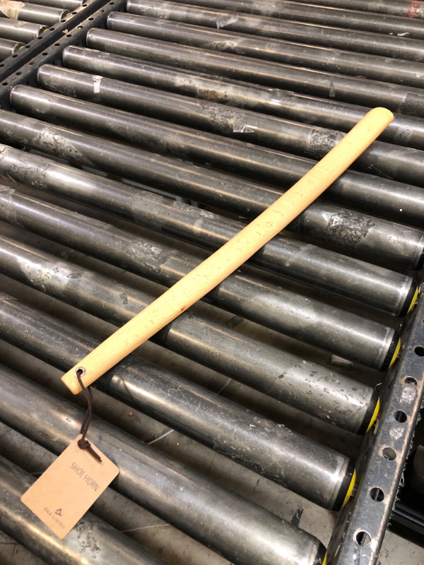 Photo 1 of ENA Living Beechwood Shoe Horn, 21.6' Long Handle for Seniors, Smooth & Sturdy, Extra Long for Comfort, Use As A Back Scratcher