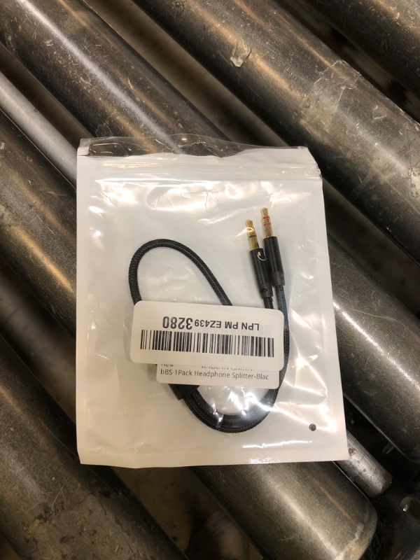 Photo 1 of Headphone Mic Splitter for PC, Braided 3.5mm Female to 2 Dual Male Audio Adapter 2-in-1 Y Separator Aux Dongle Converters Cable Cord Compatible with Headset Microphone Gaming Computer Speaker Laptop