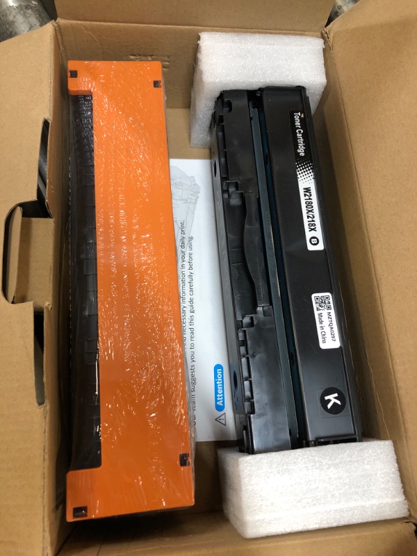 Photo 1 of 218X Toner Cartridges (with Chip) High Yield Compatible Replacement for HP 218X W2180X 218A Works with Color Laserjet Pro MFP 3301cdw 3201dw 3301sdw Printer (2 Pack, Black)